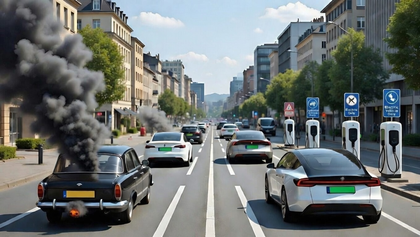Deux voiture different en emissions